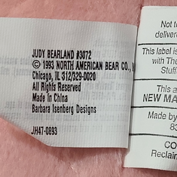 Vintage 1993 VIB Very Important Bear Judy Bearland Garland - Picture 10 of 11
